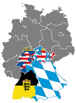 Zählerplätze in Bayern, Thüringen, Heesen, Baden-Württemberg
